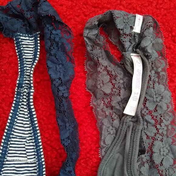 vintage y2k thong x2 bundle Pink by Victoria's Secret NWOT - Picture 3 of 4